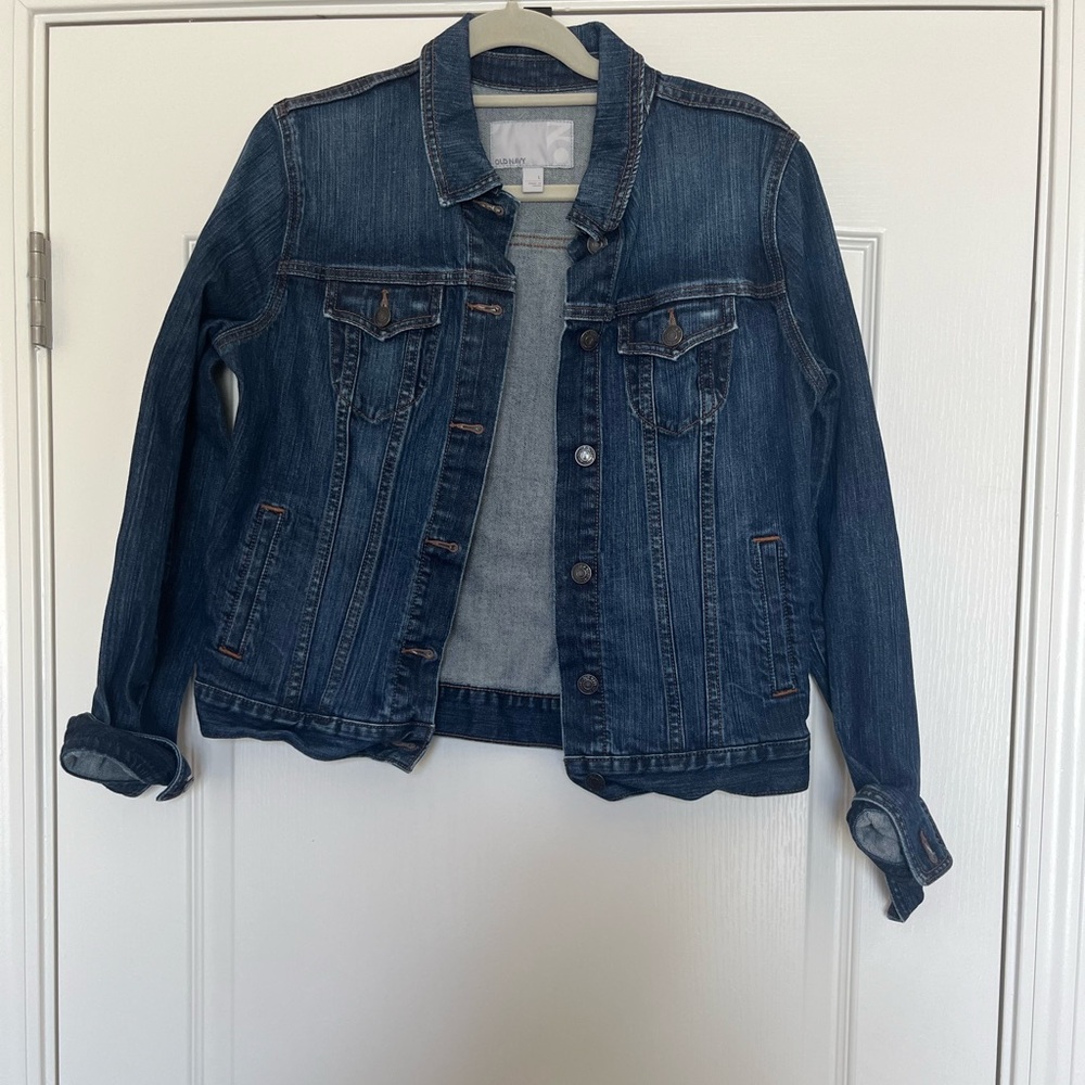 Old Navy Dark Wash Denim Jean Jacket